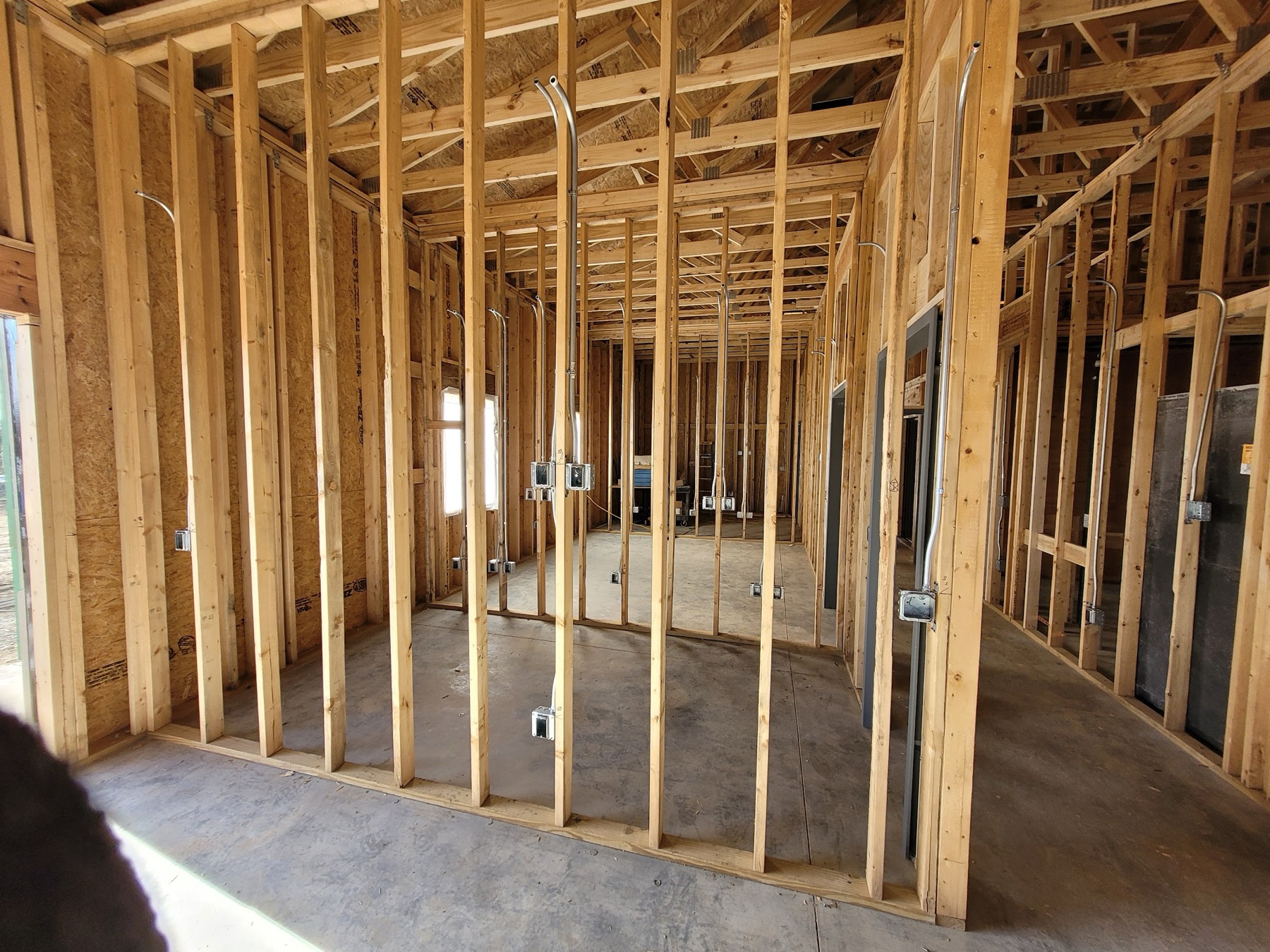 Commercial electrical work at the PCAD project site in Mid-Missouri
