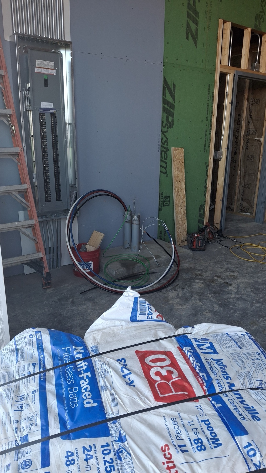 Commercial electrical work at the PCAD project site in Mid-Missouri