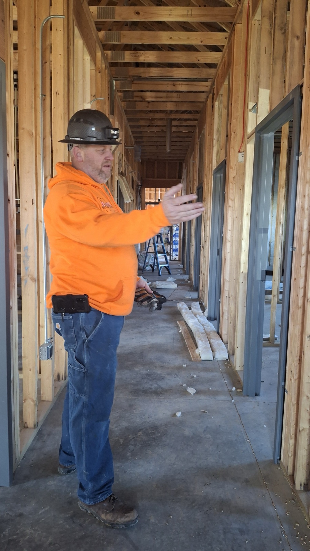 Commercial electrical work at the PCAD project site in Mid-Missouri