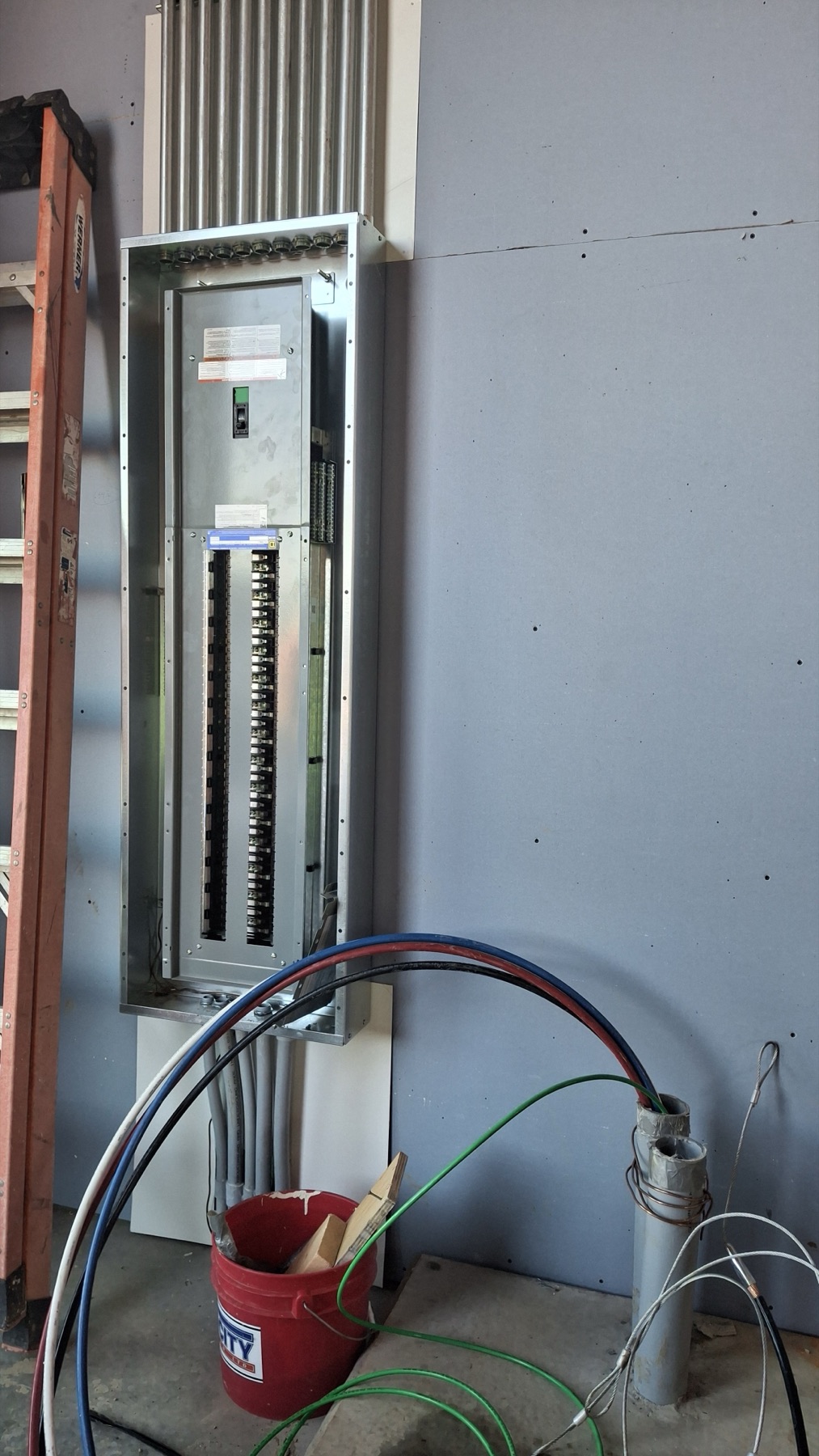 Commercial electrical work at the PCAD project site in Mid-Missouri