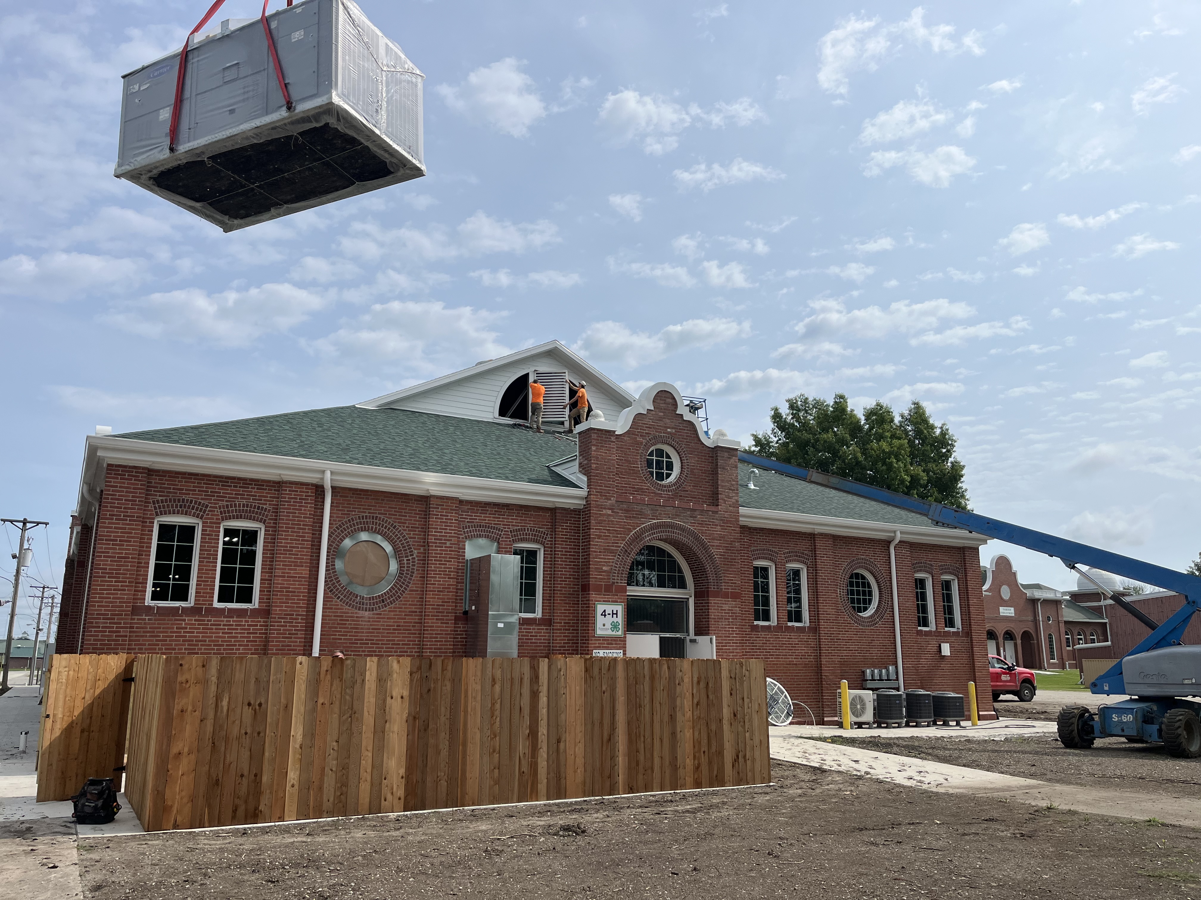 Completed HVAC install at the Missouri State Fair 4H building