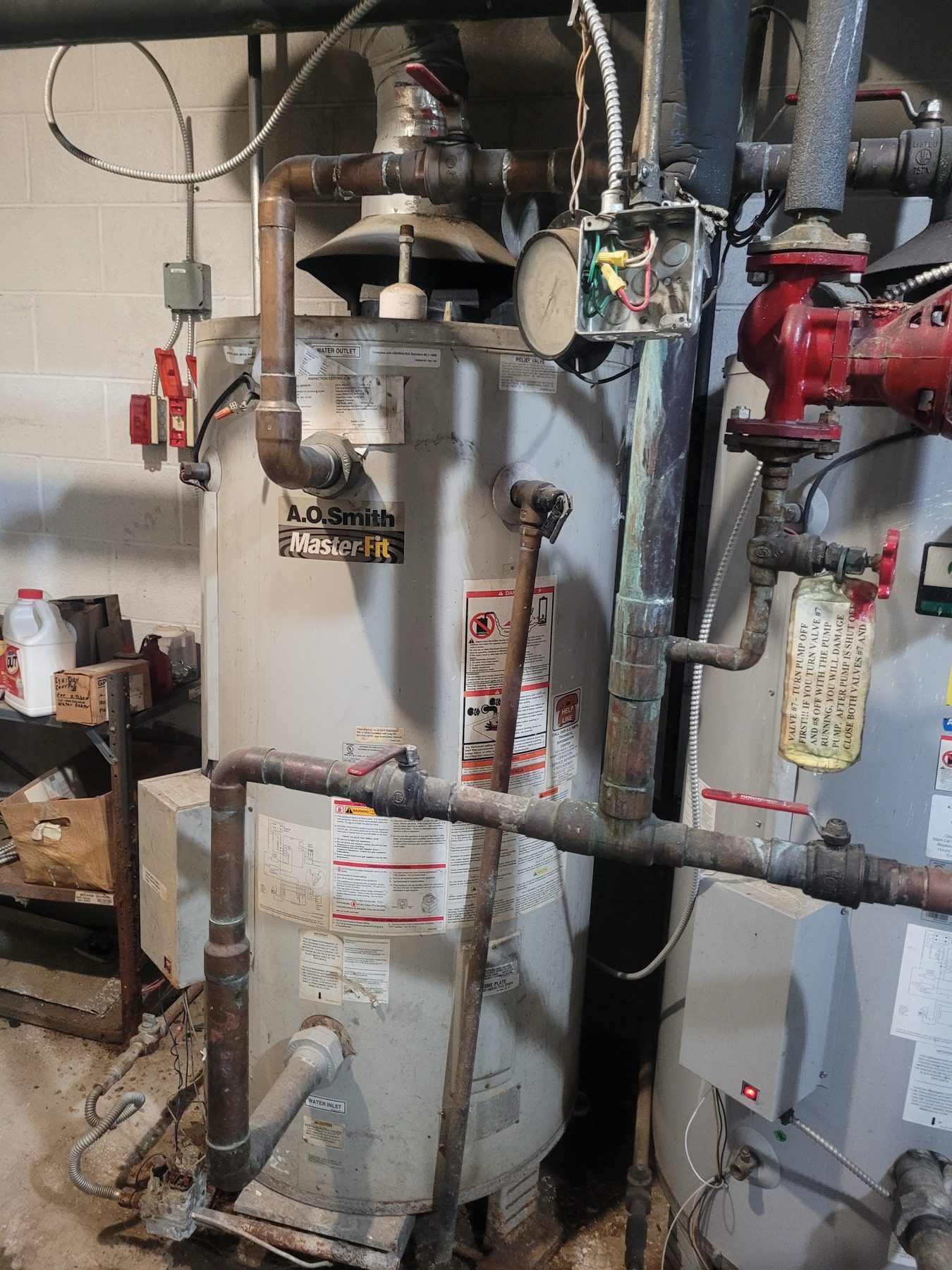 Plumbing service work at a Mid-Missouri job site