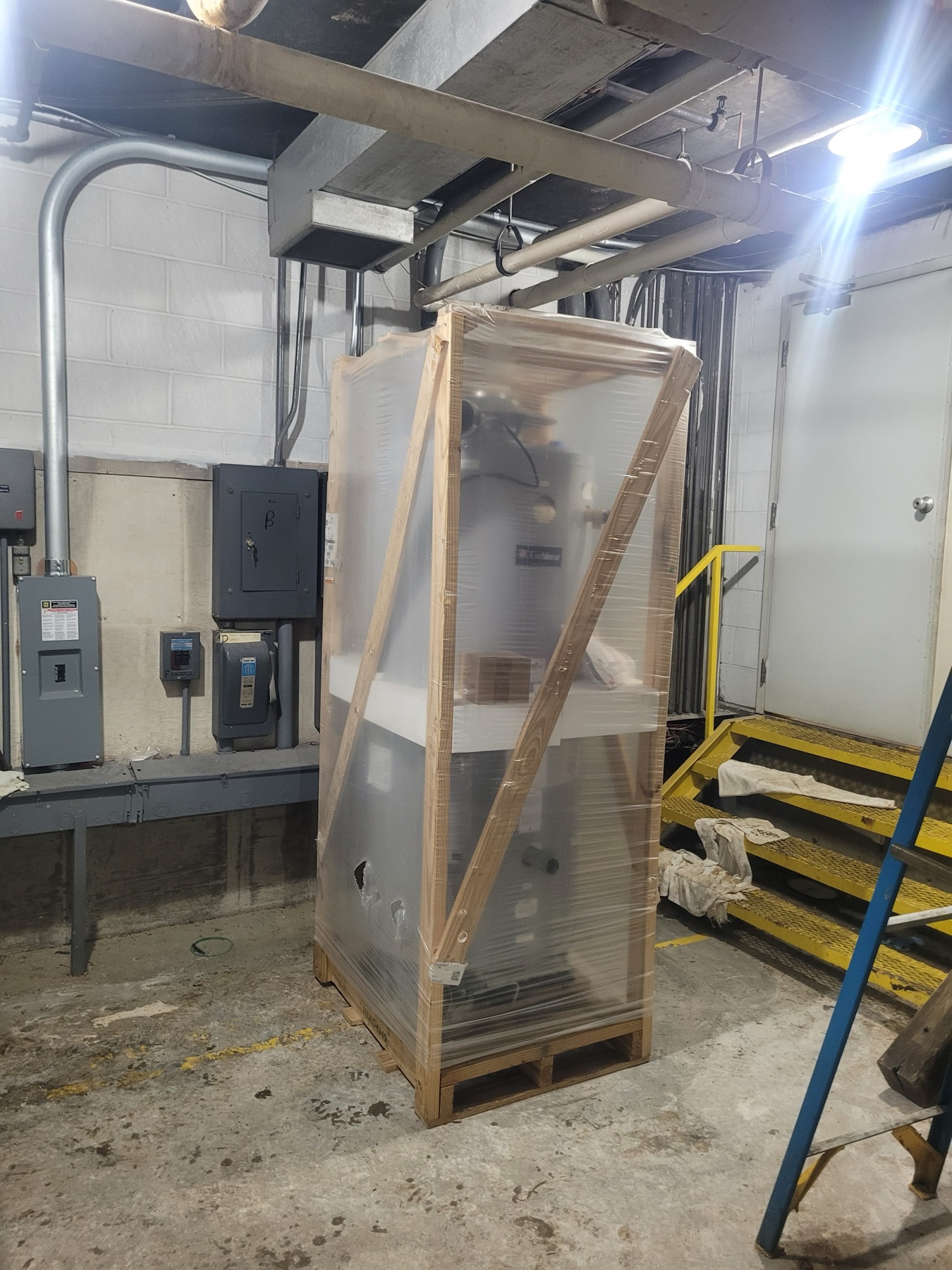 Plumbing service work at a Mid-Missouri job site