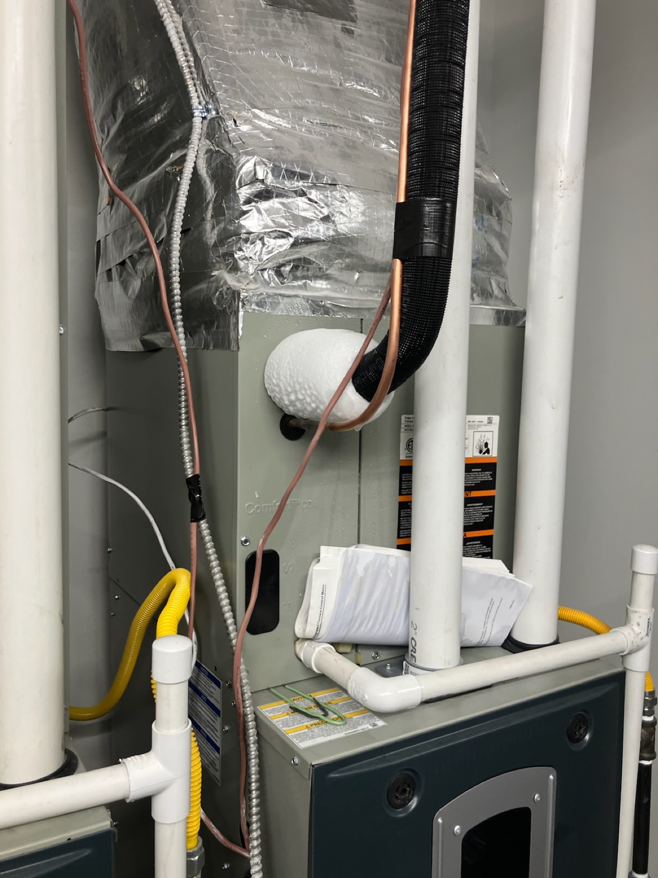 Plumbing service work at a Mid-Missouri job site